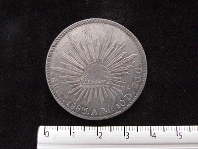 8 Reales Resplandor Culiacán 1883