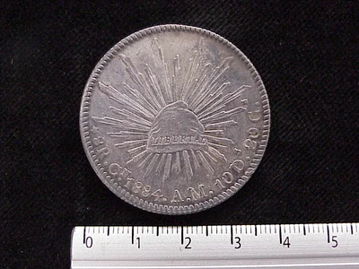 8 Reales Resplandor Culiacán 1884