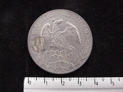 8 Plata 1888 . Inventario Banxico 6053 (anverso)