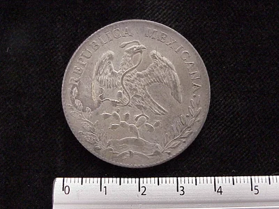8 Plata 1892 . Inventario Banxico 6067 (anverso)