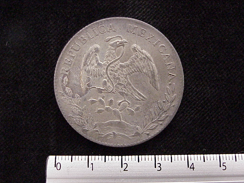 8 Plata 1892 . Inventario Banxico 6067 (anverso)