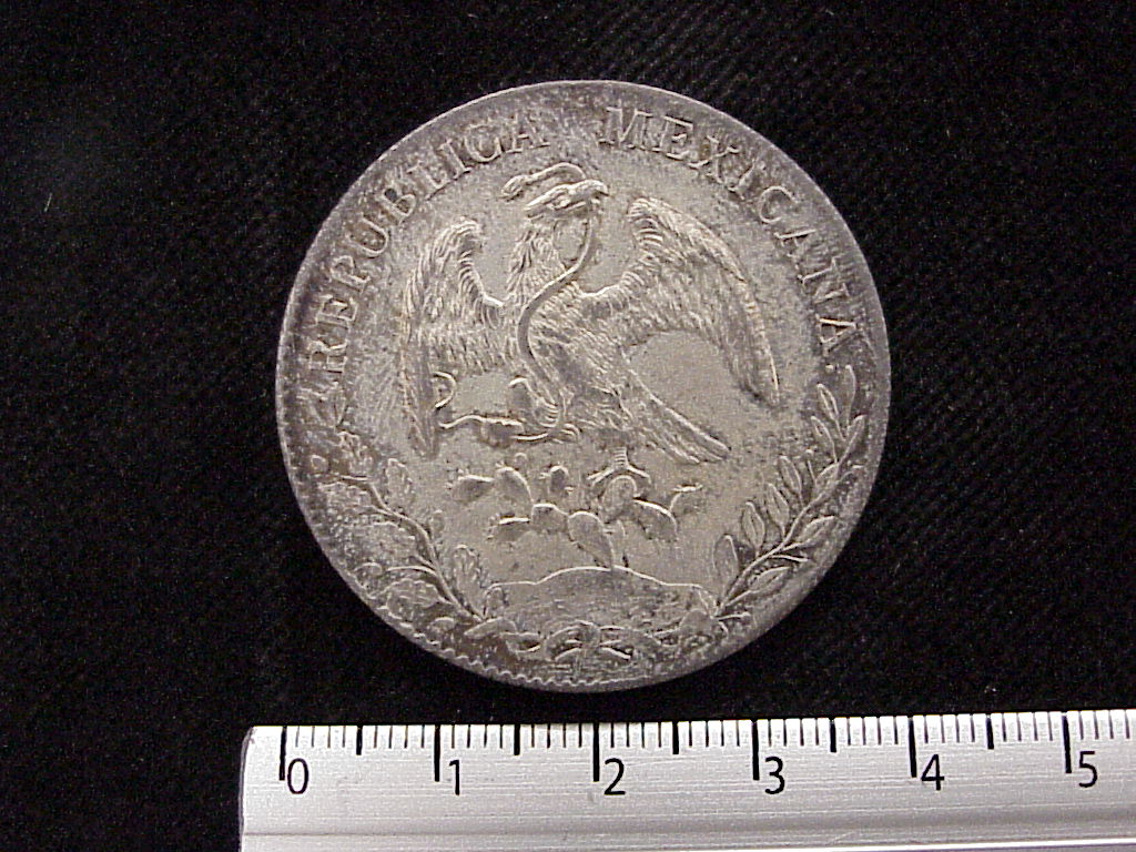 8 Plata 1893 . Inventario Banxico 6070 (anverso)