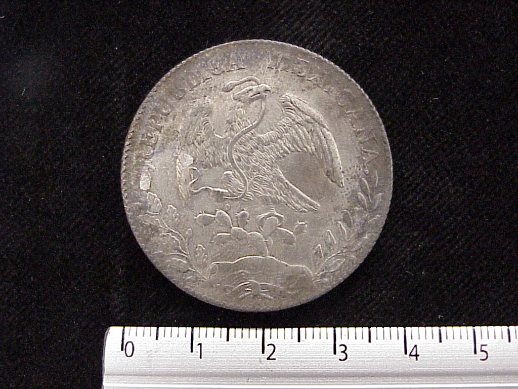 8 Plata 1894 . Inventario Banxico 6073 (anverso)