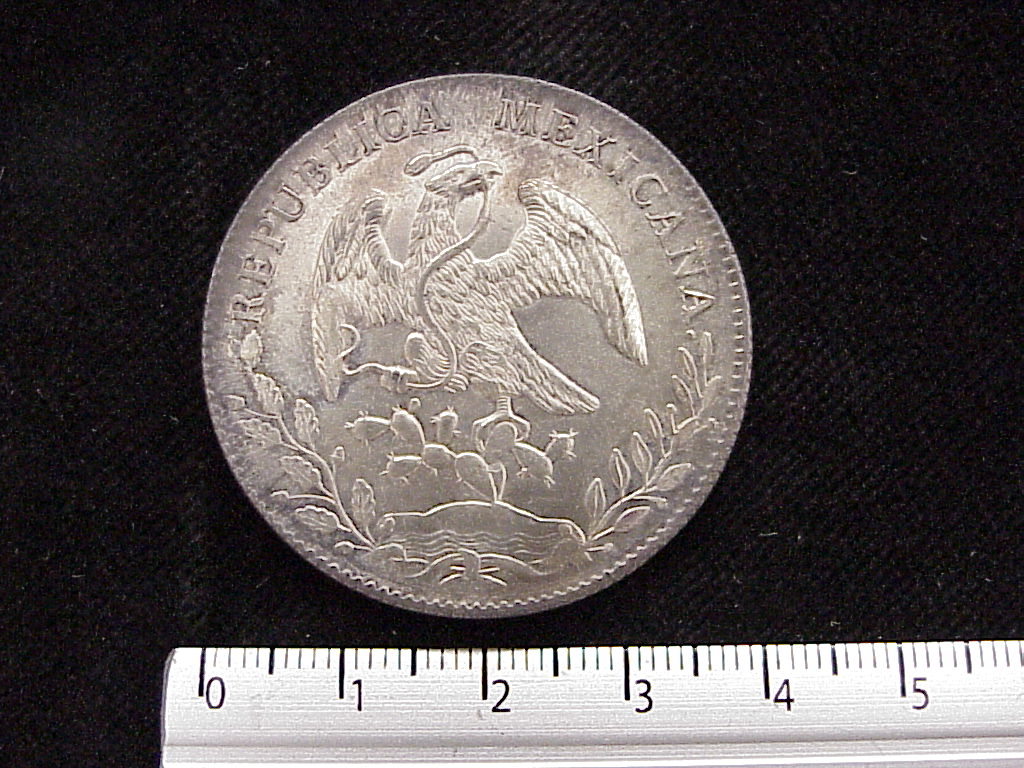 8 Plata 1895 . Inventario Banxico 6076 (anverso)