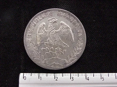 8 Plata 1896 . Inventario Banxico 6079 (anverso)