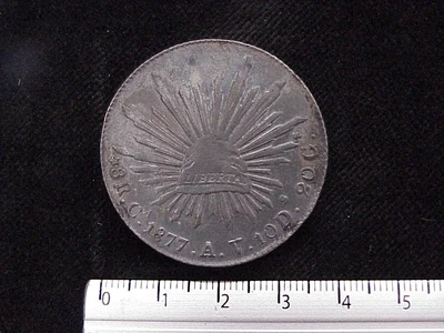 8 Reales Resplandor Chihuahua 1877