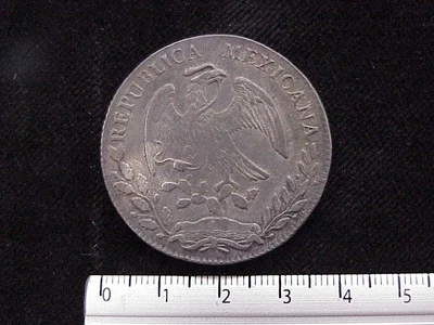8 Plata 1878 . Inventario Banxico 6567 (anverso)
