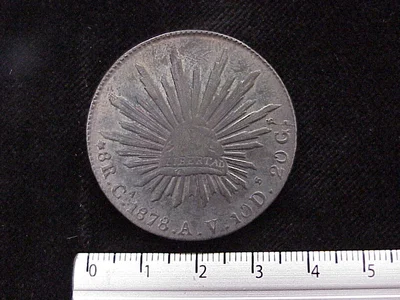 8 Reales Resplandor Chihuahua 1878
