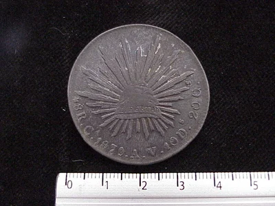 8 Reales Resplandor Chihuahua 1879