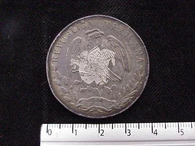 8 Plata 1880 . Inventario Banxico 6574 (anverso)