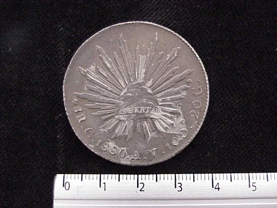8 Reales Resplandor Chihuahua 1880