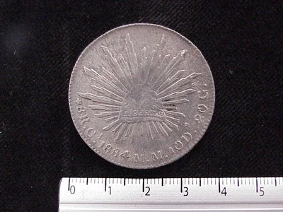 8 Reales Resplandor Chihuahua 1884