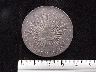 8 Reales Resplandor Chihuahua 1886