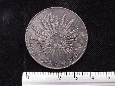 8 Reales Resplandor Chihuahua 1887