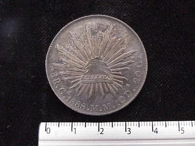 8 Reales Resplandor Chihuahua 1888
