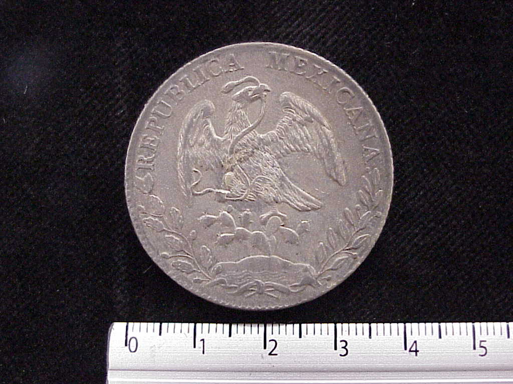 8 Plata 1889 . Inventario Banxico 6615 (anverso)