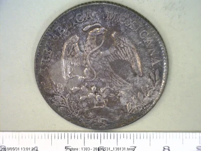 8 Plata 1892 . Inventario Banxico 7037 (anverso)