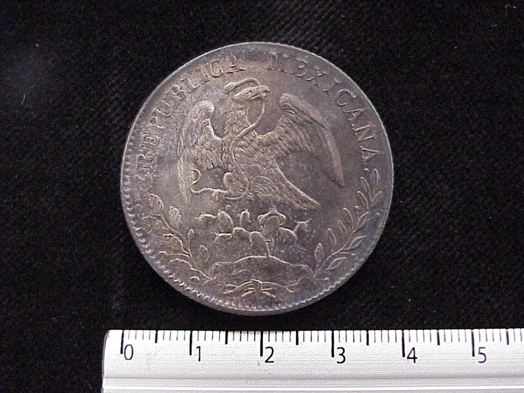 8 Plata 1893 . Inventario Banxico 7042 (anverso)