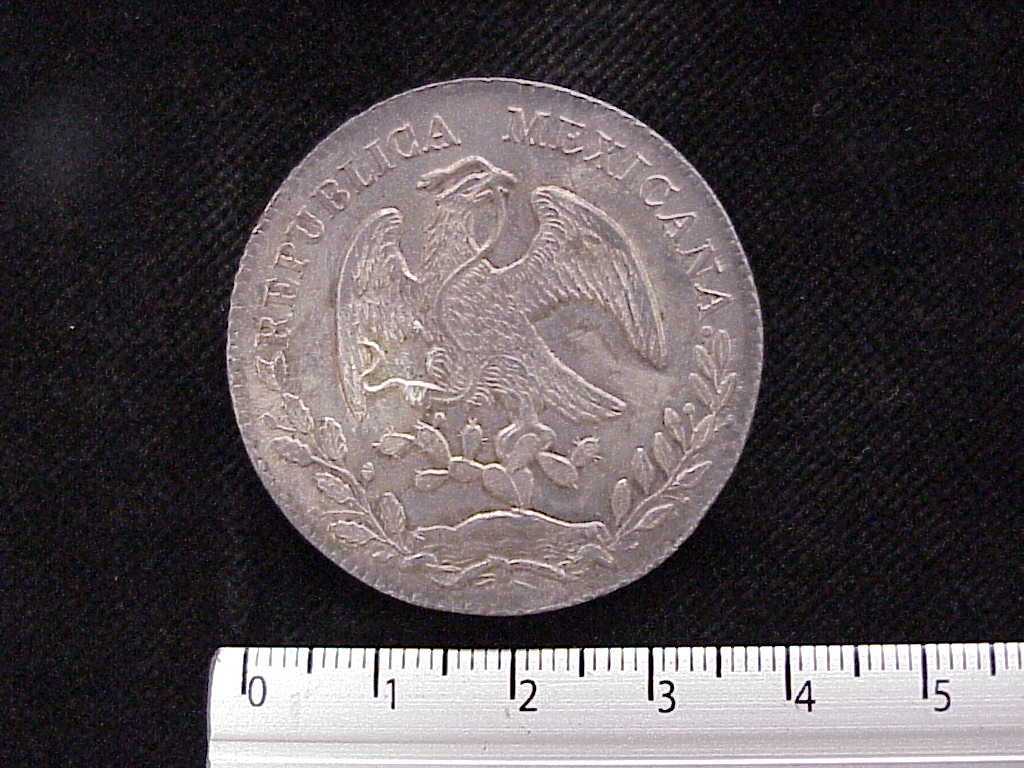 8 Plata 1879 . Inventario Banxico 7467 (anverso)