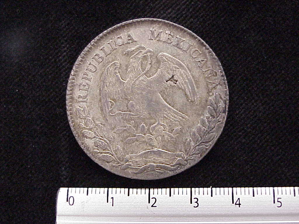 8 Plata 1880 . Inventario Banxico 7470 (anverso)