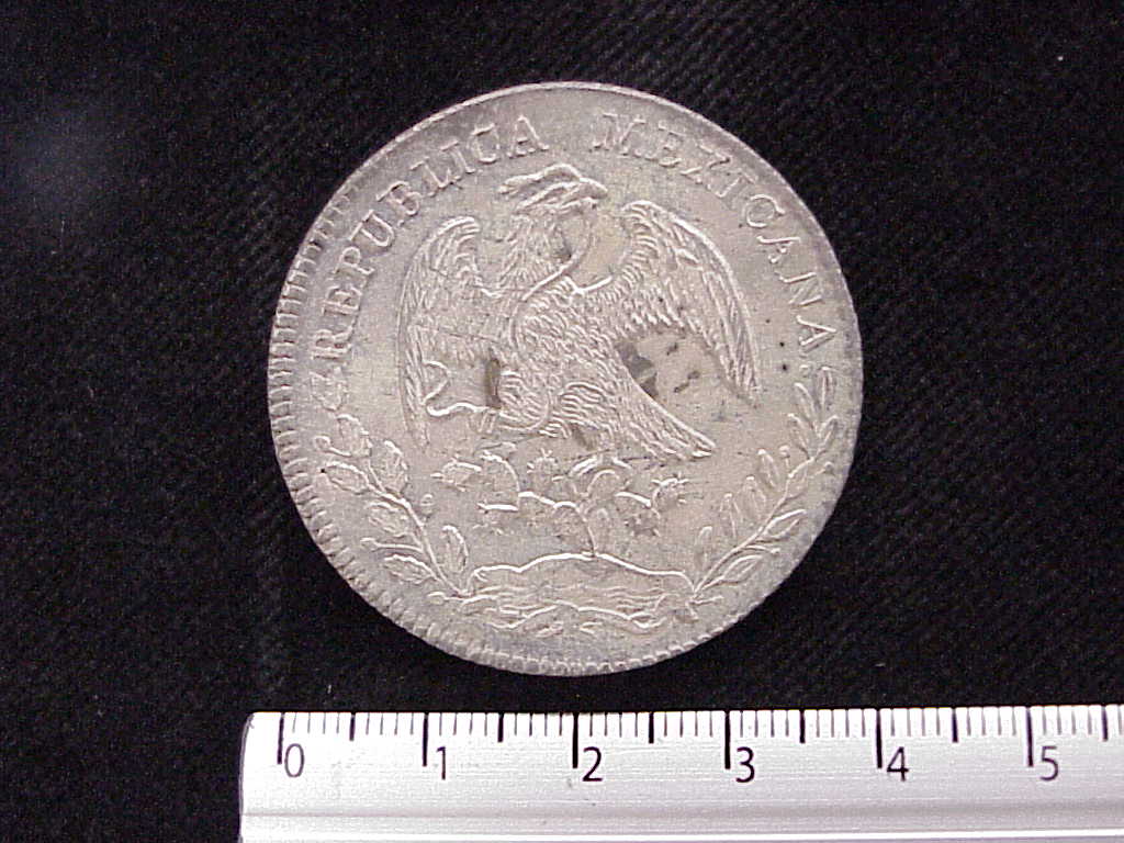 8 Plata 1882 . Inventario Banxico 7478 (anverso)