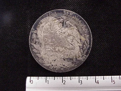 8 Plata 1890 . Inventario Banxico 7512 (anverso)