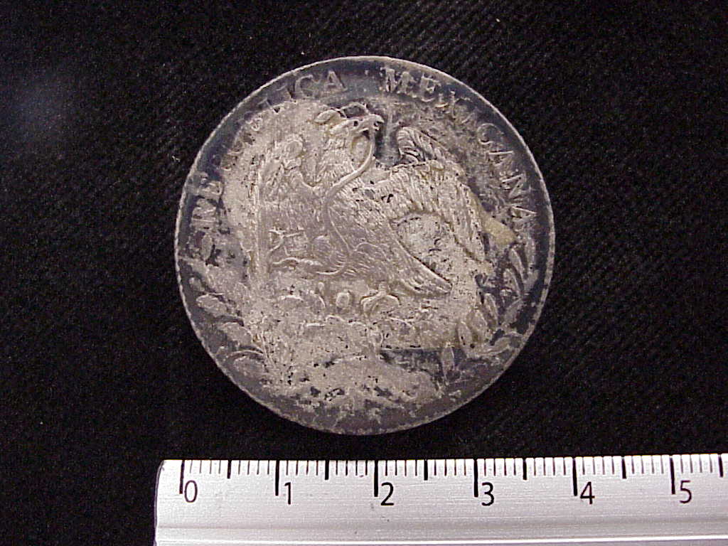 8 Plata 1890 . Inventario Banxico 7512 (anverso)