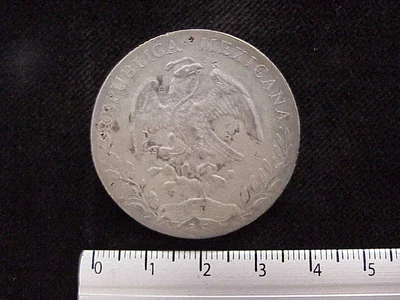 8 Plata 1891 . Inventario Banxico 7515 (anverso)