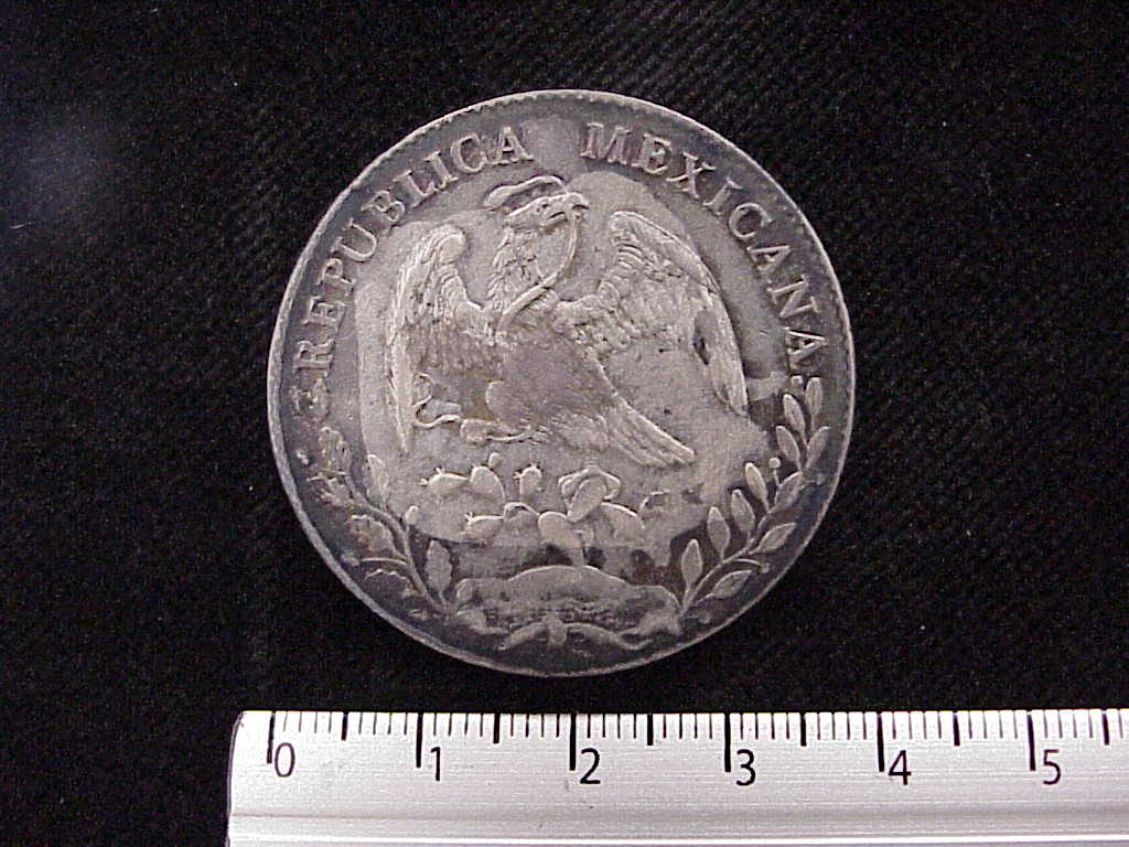 8 Plata 1893 . Inventario Banxico 7522 (anverso)