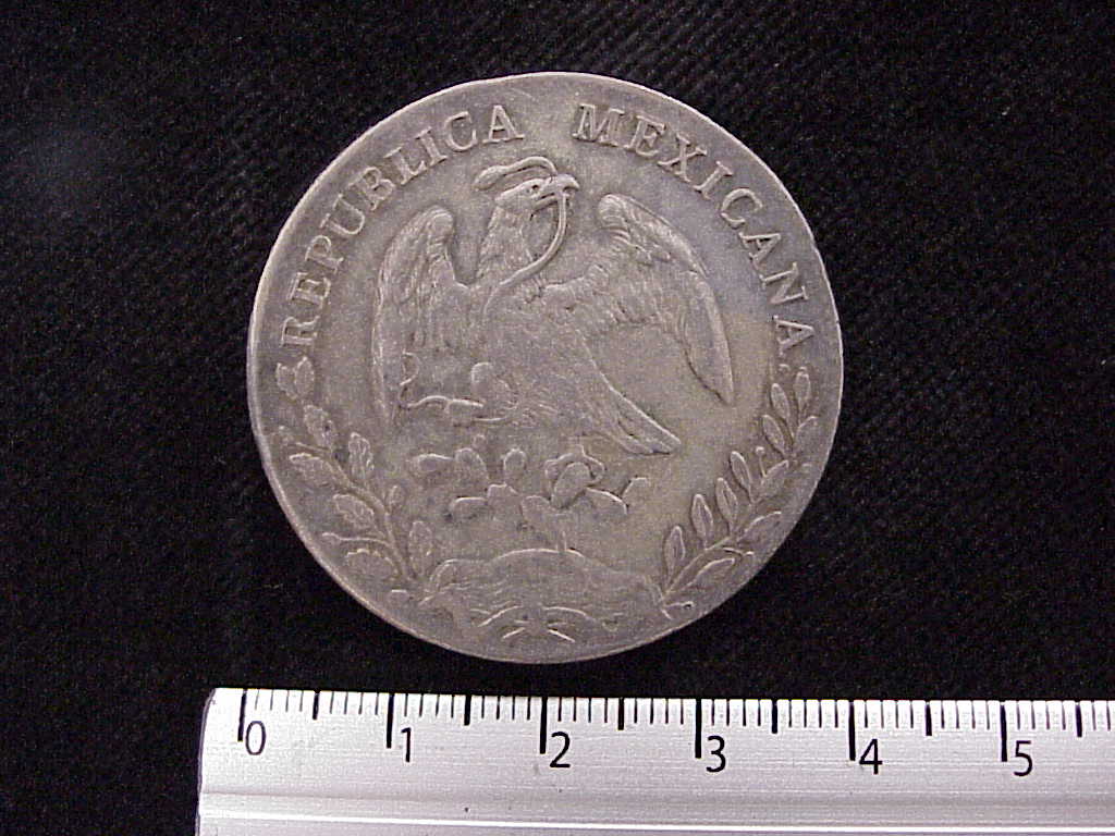 8 Plata 1895 . Inventario Banxico 7531 (anverso)