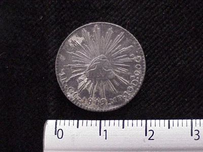 cuarto-real-agustin-iturbide-1822-nueva-vizcaya - reverso (Banxico)