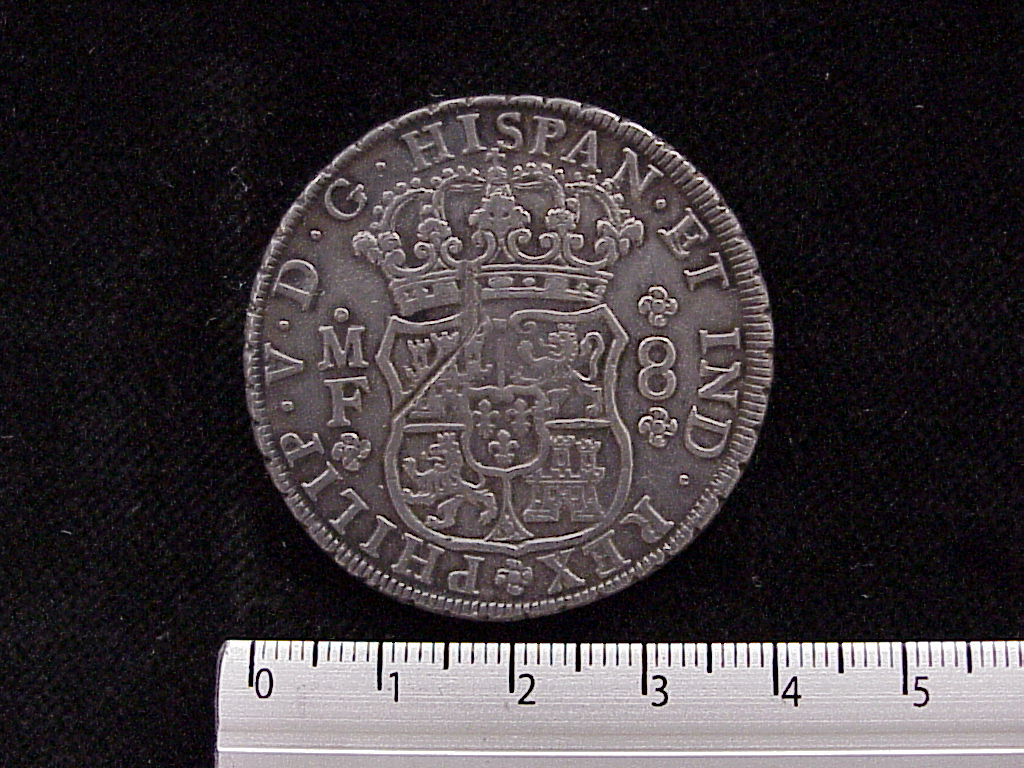 8 Reales Columnario Felipe V 1732-1733 Mo-F (anverso 1733 inv 797)