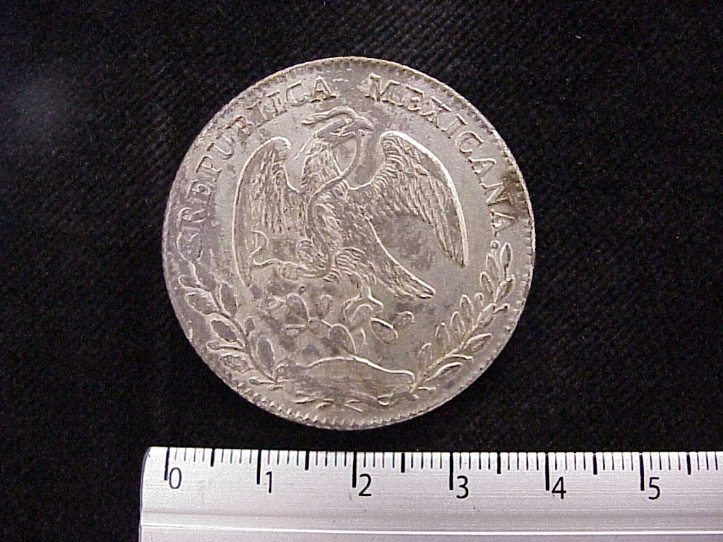 8 Plata 1878 . Inventario Banxico 8219 (anverso)