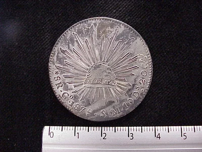 8 Reales Resplandor Guanajuato 1879