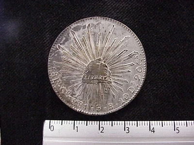 8 Reales Resplandor Guanajuato 1881