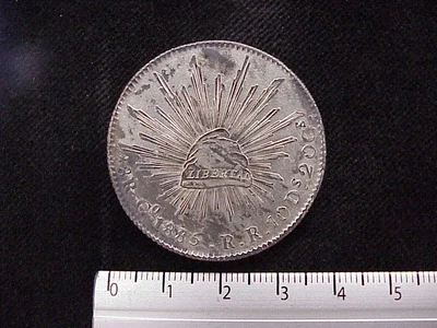 8 Plata 1885 . Inventario Banxico 8251 (reverso)