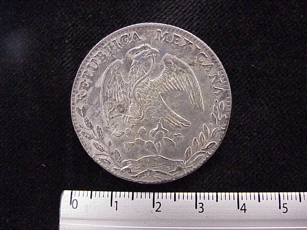 8 Plata 1886 . Inventario Banxico 8254 (anverso)