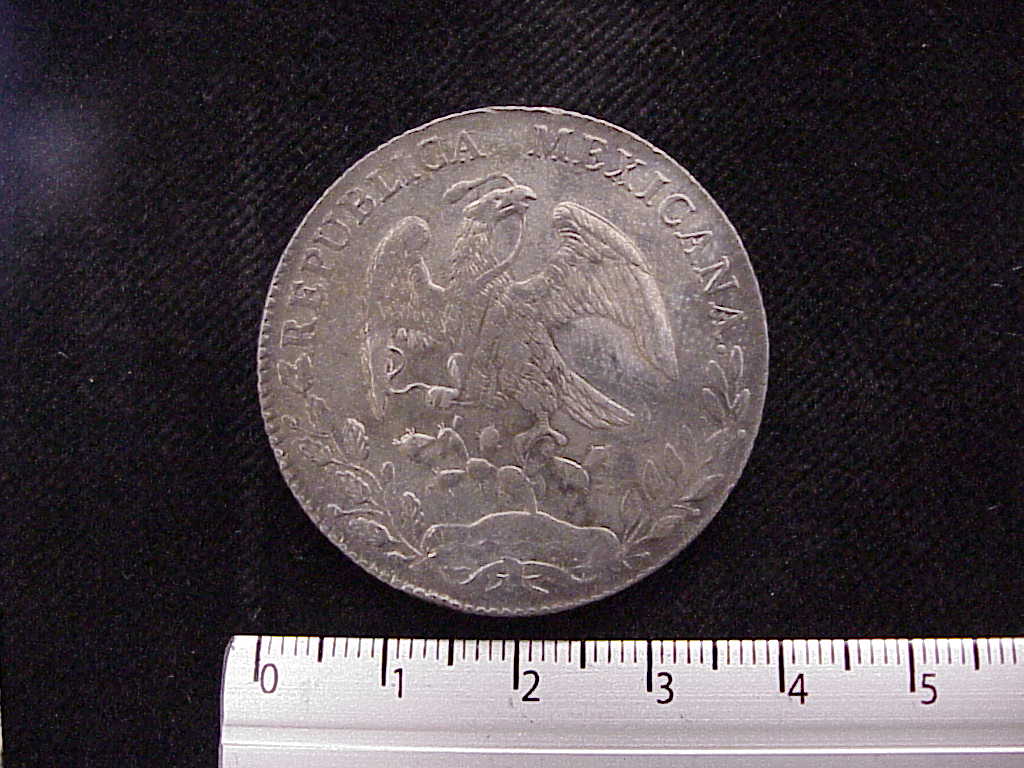 8 Plata 1887 . Inventario Banxico 8258 (anverso)