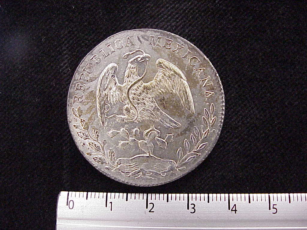 8 Plata 1891 . Inventario Banxico 8271 (anverso)