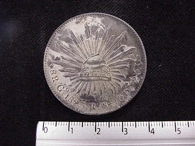 8 Plata 1893 . Inventario Banxico 8277 (reverso)