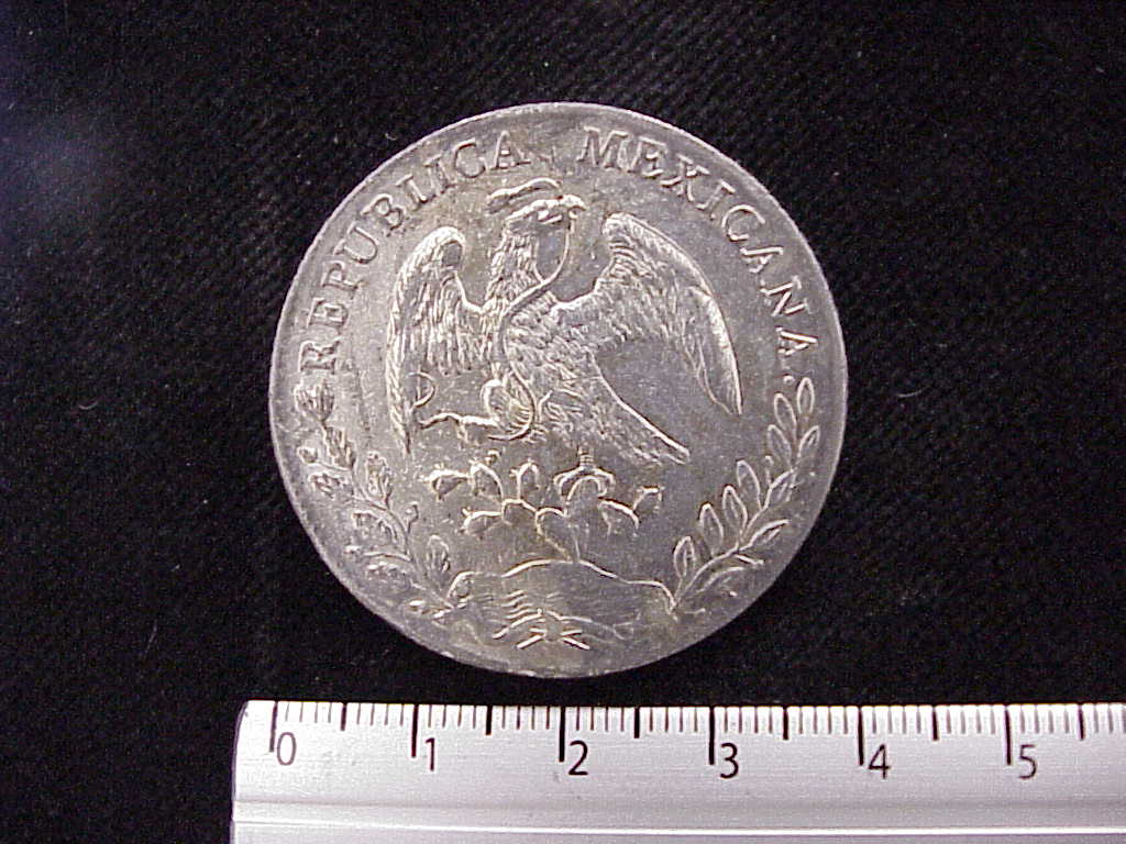 8 Plata 1894 . Inventario Banxico 8280 (anverso)