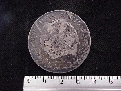 8 Plata 1896 . Inventario Banxico 8288 (anverso)