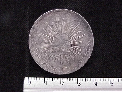 8-escudos-octaval-1830-mexico-jm - reverso (Banxico)