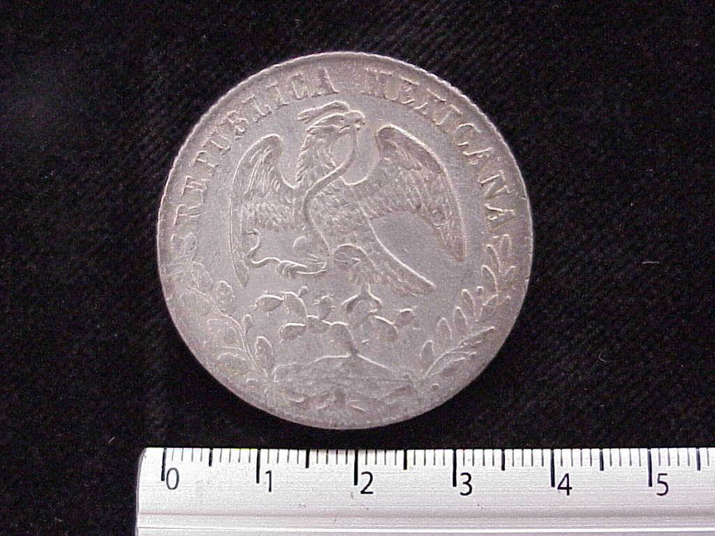 8 Plata 1878 . Inventario Banxico 9187 (anverso)