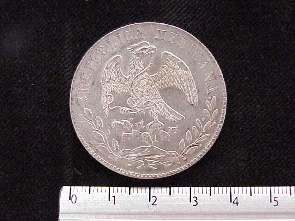 8 Plata 1880 . Inventario Banxico 9194 (anverso)