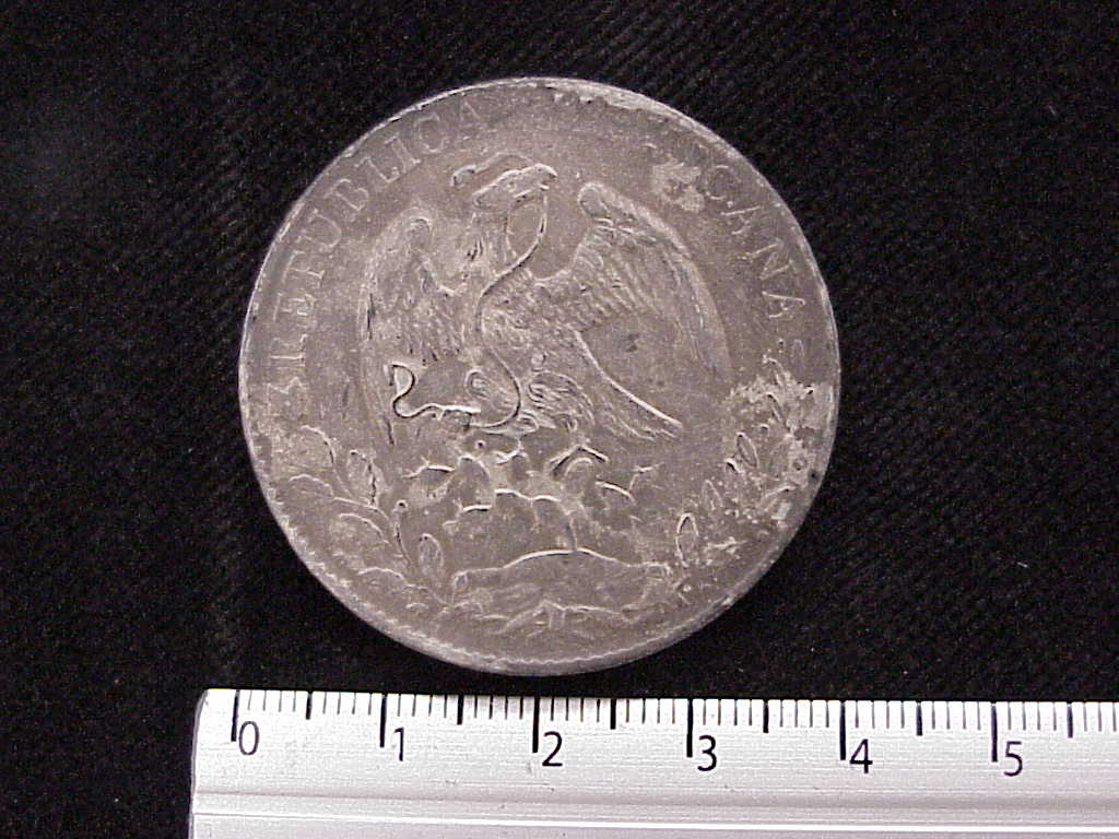 8 Plata 1886 . Inventario Banxico 9214 (anverso)