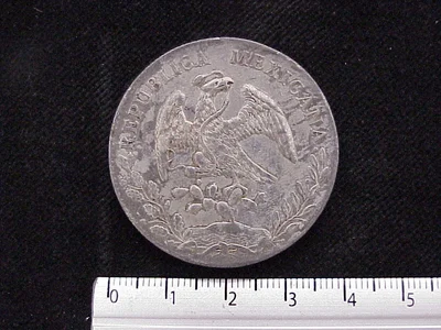 8 Plata 1891 . Inventario Banxico 9230 (anverso)