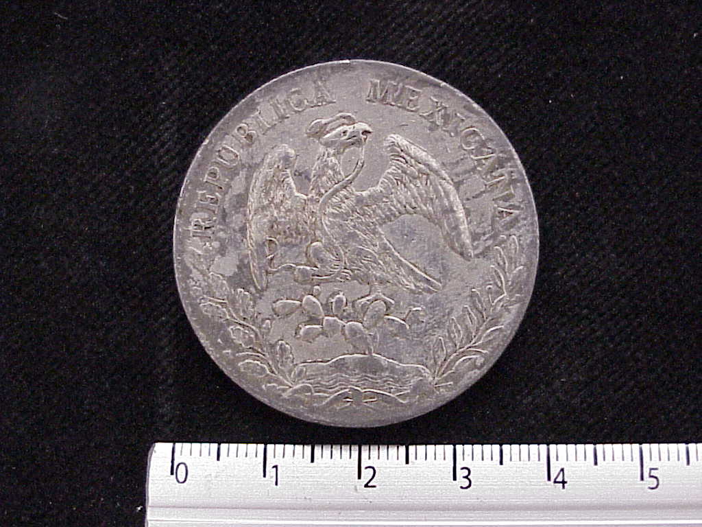 8 Plata 1891 . Inventario Banxico 9230 (anverso)