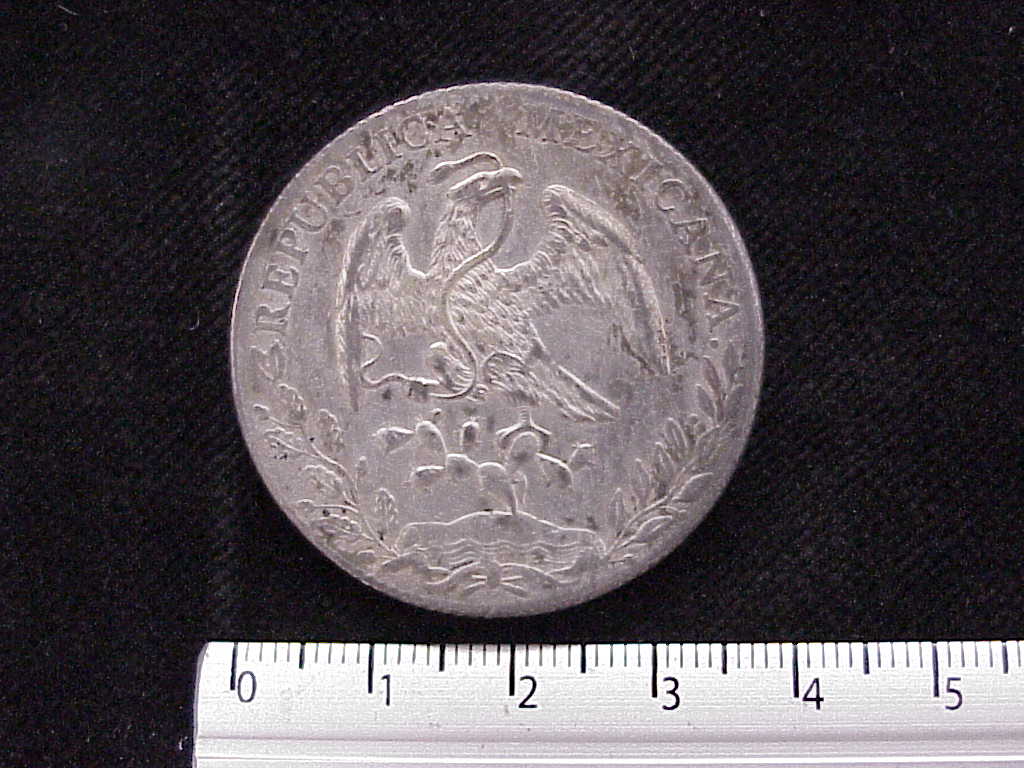 8 Plata 1893 . Inventario Banxico 9237 (anverso)