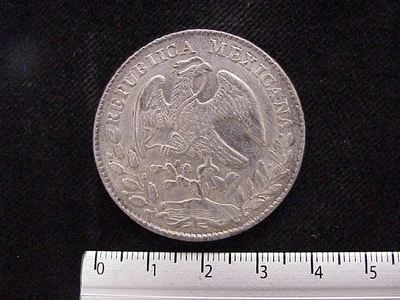 8 Plata 1879 . Inventario Banxico 9426 (anverso)